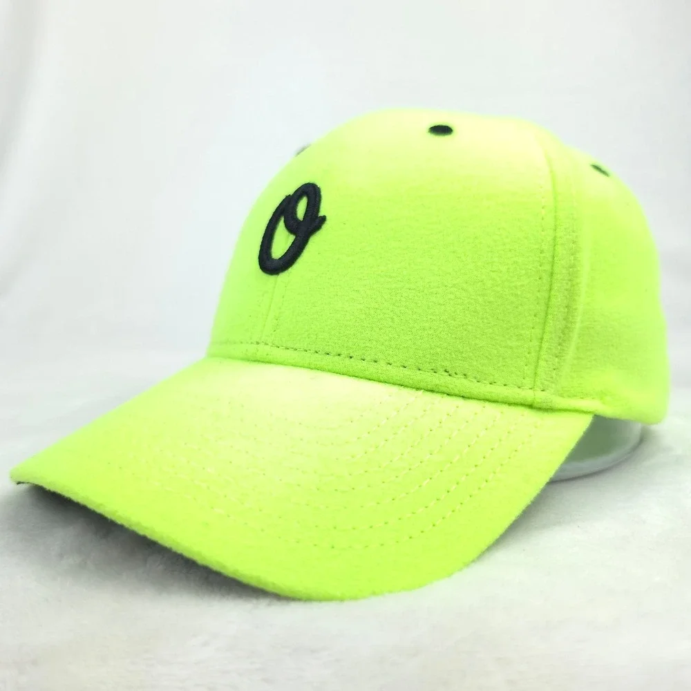 Official Dad Hat Cap Embroidery 3D Logo Side Sportif Logo Neon Yellow New